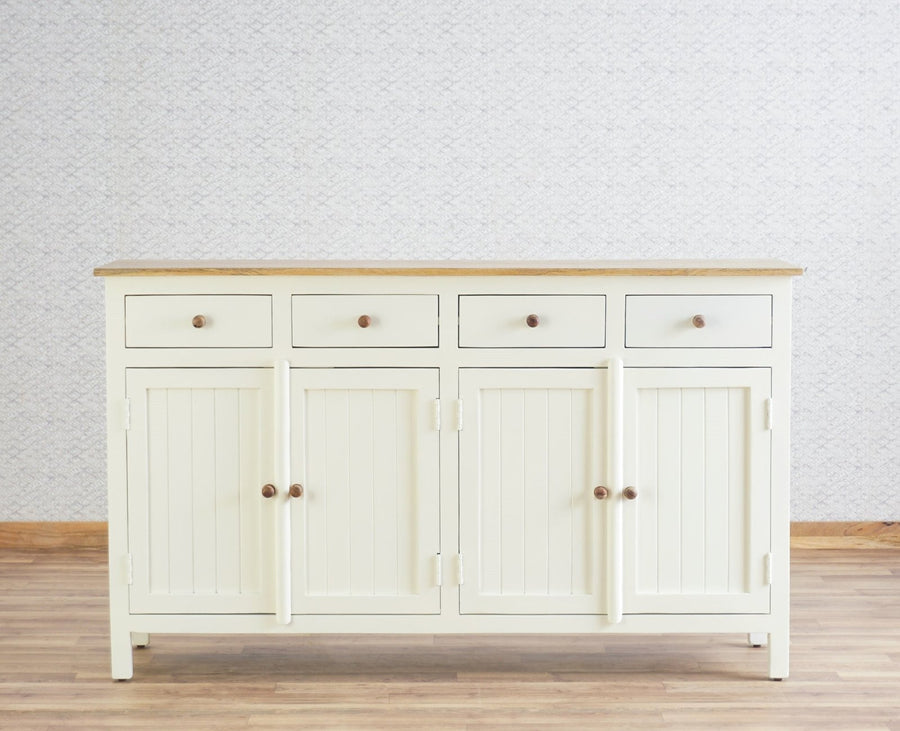Spain Wooden Large Sideboard Cabinet  - Frosty White