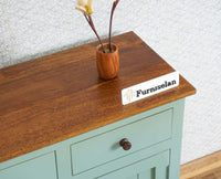 Spain Wooden Two door Sideboard Cabinet Furniselan - Silt-Green