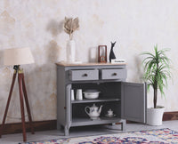 Spain Wooden Two door Sideboard Cabinet - Sideboard - Furniselan