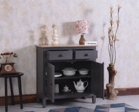 Spain Wooden Two door Sideboard Cabinet - Sideboard - Furniselan