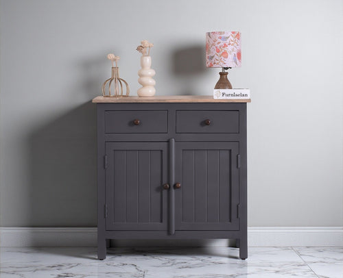 Spain Wooden Two door Sideboard Cabinet - Sideboard - Furniselan - Slate Grey