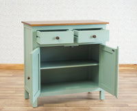 Spain Wooden Two door Sideboard Cabinet Furniselan - Silt-Green