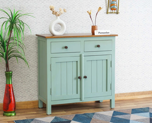 Spain Wooden Two door Sideboard Cabinet Furniselan - Silt-Green