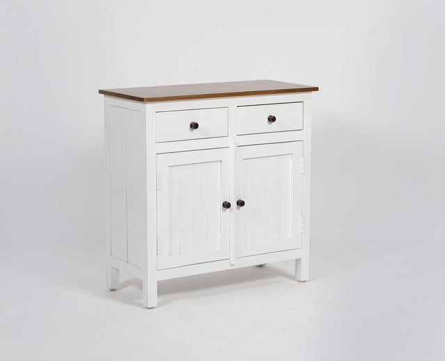 Spain Wooden Two door Sideboard Cabinet Furniselan - Frosty White