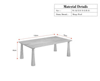 Stockholm Minimal Coffee Table Furniselan Light Brown Finish