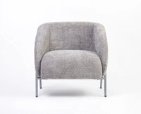 Sunbeam Lounge Chair – Modern Upholstered Lounge Chair for Home & Café Grey