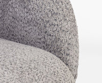 Sunbeam Lounge Chair – Modern Upholstered Lounge Chair for Home & Café Grey