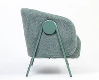 Sunbeam Lounge Chair – Modern Upholstered Lounge Chair for Home & Café Green