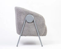 Sunbeam Lounge Chair – Modern Upholstered Lounge Chair for Home & Café Grey