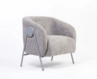 Sunbeam Lounge Chair – Modern Upholstered Lounge Chair for Home & Café Grey