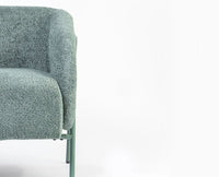 Sunbeam Lounge Chair – Modern Upholstered Lounge Chair for Home & Café Green
