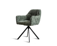 Synera Link Dining Chair – Modern Upholstered Dining Chair for Home & Café Green