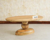 Telford Solid Wood Oval Coffee Table Furniselan natural finish