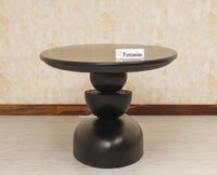 Telford Wooden Oval Dining Table Six Seater Furniselan Black Finish