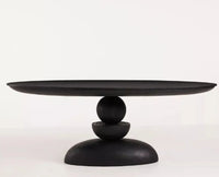 Telford Wooden Oval Dining Table Six Seater Furniselan - Black-Finish