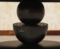 Telford Wooden Oval Dining Table Six Seater with Six Chairs Furniselan Black Finish