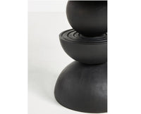 Telford Wooden Round Dining Table Four Seater Furniselan - Black-Finish