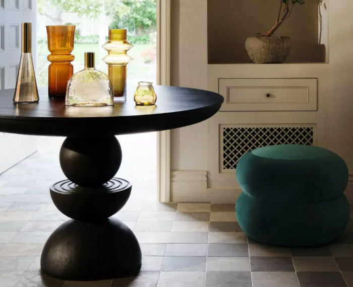 Telford Wooden Round Dining Table Four Seater Furniselan