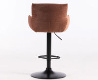 Kellan PU Leather Bar Stool - Terracotta