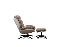 The Haven Set Cotton Chair with Ottoman - Dining Chair - Furniselan - White