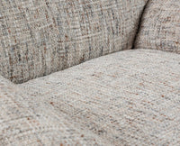 The Haven Set Cotton Chair with Ottoman - Dining Chair - Furniselan-Brown