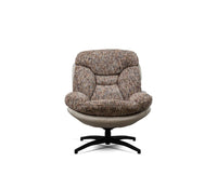 The Haven Set Cotton Chair with Ottoman - Dining Chair - Furniselan - White