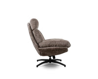 The Haven Set Cotton Chair with Ottoman - Dining Chair - Furniselan-Rose-brown