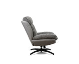 The Haven Set Cotton Chair with Ottoman - Dining Chair - Furniselan  - Grey