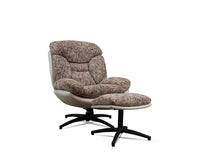 The Haven Set Cotton Chair with Ottoman - Dining Chair - Furniselan - White