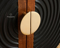 The Regal Solid Wood Rattan Large Sideboard Cabinet Four Doors Furniselan Brown Finish