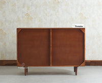 The Regal Solid Wood Rattan Sideboard Cabinet Two Doors Furniselan
