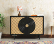 The Regal Solid Wood Rattan Sideboard Cabinet Two Doors
