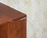 The Regal Solid Wood Rattan Sideboard Cabinet Two Doors Furniselan