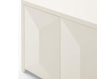Tirana Solid Wood four Door Sideboard Furniselan - Milky-White