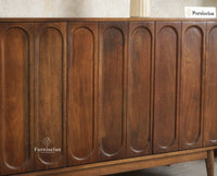 Tirupati Solid Wood Sideboard Cabinet Four Door Furniselan Teak Finish