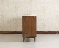 Tirupati Solid Wood Sideboard Cabinet Four Door Furniselan Teak Finish