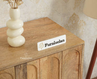 Tirupati Solid Wood Sideboard Cabinet Four Door Furniselan Natural Finish