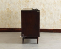Tirupati Solid Wood Sideboard Cabinet Four Door Furniselan Grey Finish