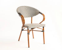 Tropika Curve Seat Outdoor Chair - Dining Chair - Furniselan - Dark-Walnut