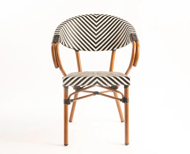 Tropika Curve Seat Outdoor Chair - Dining Chair - Furniselan - Dark-Walnut