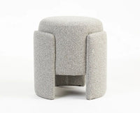 Tulsa Cotton Pouffe Stool Furniselan Cream White