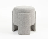 Tulsa Cotton Pouffe Stool Furniselan Cream White