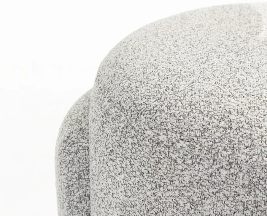 Tulsa Cotton Pouffe Stool Furniselan Cream White