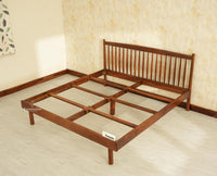 Tuscany Heritage Wooden Bed King Size Teak Finish