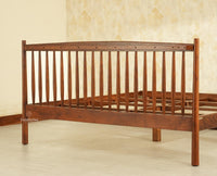 Tuscany Heritage Wooden Bed King Size Teak Finish