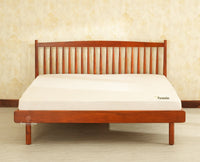 Tuscany Heritage Wooden Bed Queen Size Brown Finish