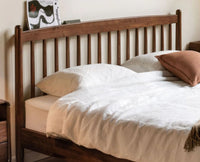 Tuscany Heritage Wooden Bed Queen Size Furniselan Teak Finish