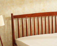 Tuscany Heritage Wooden Bed Queen Size Brown Finish