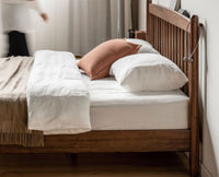 Tuscany Heritage Wooden Bed Queen Size Furniselan Teak Finish