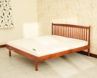 Tuscany Heritage Wooden Bed Queen Size Brown Finish